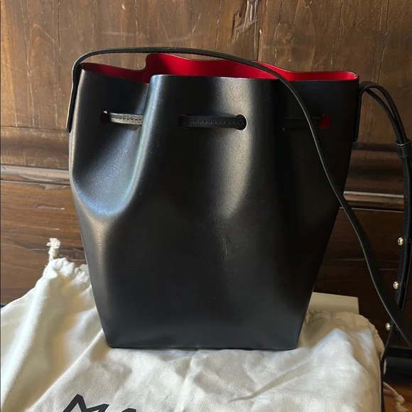 Mansur Gavriel Black Shoulder Bag Minimalist Design - Picture 5 of 9